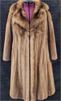 Long Mink Fur Coat Size L/XL Great Condition