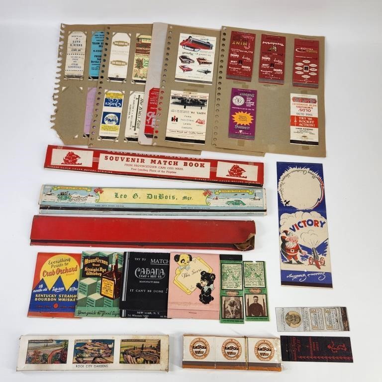 ASSORTED LOT OF EMPTY MATCHBOOKS +