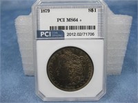 PCI Graded 1879 Morgan Silver Dollar 90% Silver