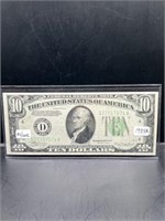 1934a $10 Federal Reserve Note