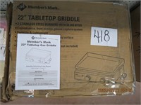 MM 22" tabletop griddle