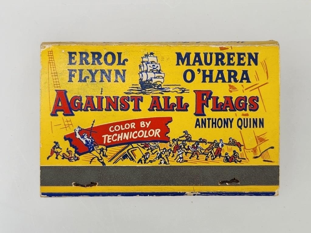 AGAINST ALL FLAGS MOVIE MATCHBOOK