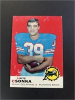 1969 Topps Larry Csonka Rookie Card HOF 'er