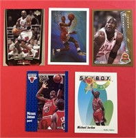 Michael Jordan 5 Card Lot