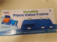 Durable place value frame