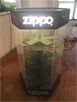 Zippo Lighted Rotating Display See Pics
