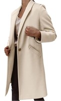 (new)Size:L, Womens Winter Pea Coat Long Sleeve