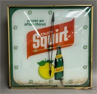 1960s Vintage Squirt Soda Pam Wall Clock