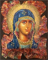 "Virgin Mary" 7"x6" Collectible Icon-Antanenka