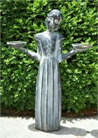 A Hayes Bird Girl Garden Statuette - Some Cracking