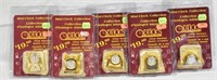 5 pcs New In Packages Mini Mantle Clocks