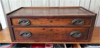 Awesome Antique Machinest Wooden Tool Chest