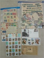 Wide assortment of stamps from around the world
