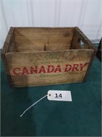 Canada Dry Wood Advertising Crate