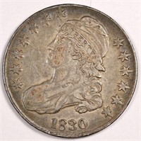 1830 Bust Half Dollar Nice XF Original