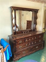 Dresser with mirrors