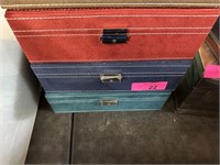 2PC SUEDE JEWELRY BOXES NEW NOTE