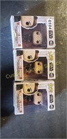 3  STAR WARS BOBBLEHEAD FIGURINES