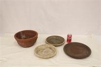 Terra Cotta Pot w/ 3 Saucers (Used Condition)