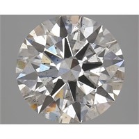 Igi Certified Round Cut 3.52ct Si2 Lab Diamond