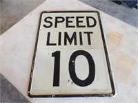 Speed Limit 10 Sign 18x24