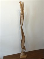 Carved Wood Goddess Statue