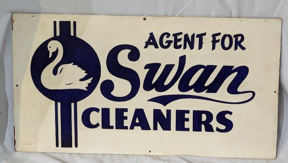 Swan Cleaner White Sign on Board