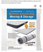 MSRP $18 Twin Mattress Vacuum Bag
