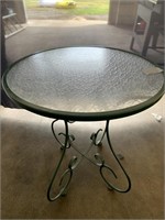 Glass Top Outdoor Table