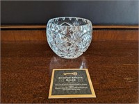 Vintage Cut Crystal Ball Bowl