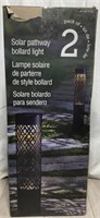 Solar Pathway Bollard Light 2 Pack