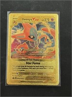 Deoxys Vstar Gold Foil Pokémon Card