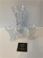 Crystal Vases/Candle Holders