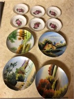 Lot of signed Japan plates- some are hand painted
