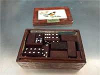 Double 9 Domino Set in Ornate Box