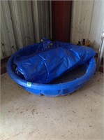 Tarp and swimming pool