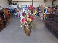 Large floral with Beautiful vase 56" tall