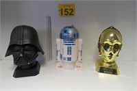Darth Vader - R2-D2 - C3PO 10" Tall