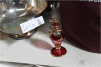 ART GLASS PERFUME BOTTLE WITH STOPPER