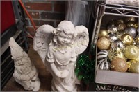 CONCRETE ANGEL GARDEN DECOR