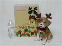 Jingle & Mingle Holiday Puppy w Antlers & Bell