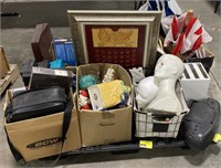 Pallet lot of various items including CD