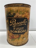 Pascall 5LB Fruit Bonbon Lolly Tin