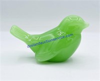 Jadeite Fenton Glass Bird