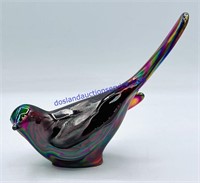 Multi Color Fenton Glass Bird