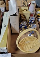 FLAT BOX OF HOME GOODS & DECORATIONS