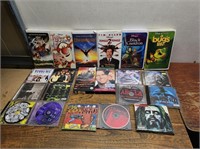 VHS Movies + CD's
