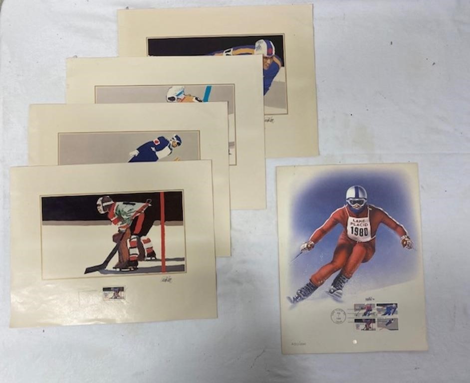 Olympic Art for Postage Stamps (with stamps)