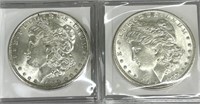 Pair of 1889 Morgan Dollars (90% Silver).