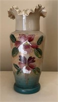 Vintage Hand Painted Floral Vase